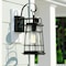 Vaxcel Montauk 1 Light Black Dusk to Dawn Coastal Outdoor Wall Lantern Clear Glass T0629 - alternate 1
